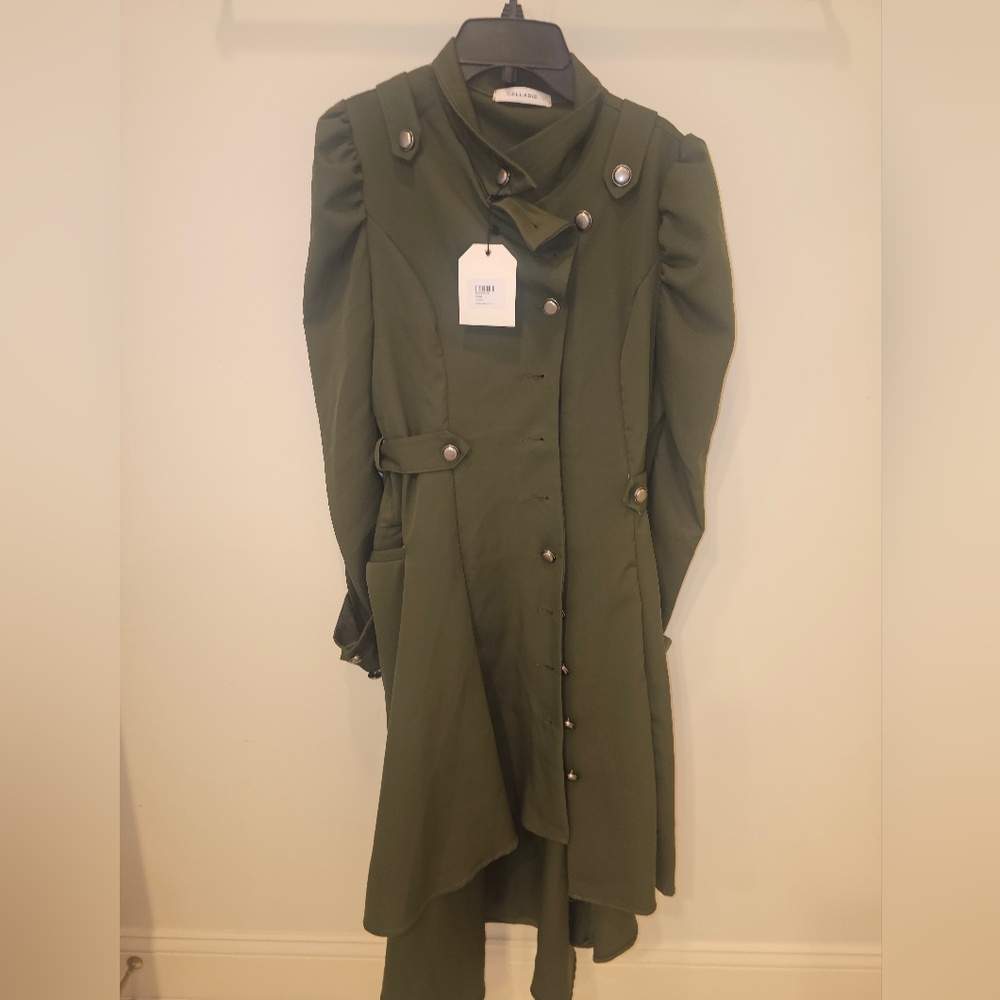 Victorian Steampunk Military Trench Coat